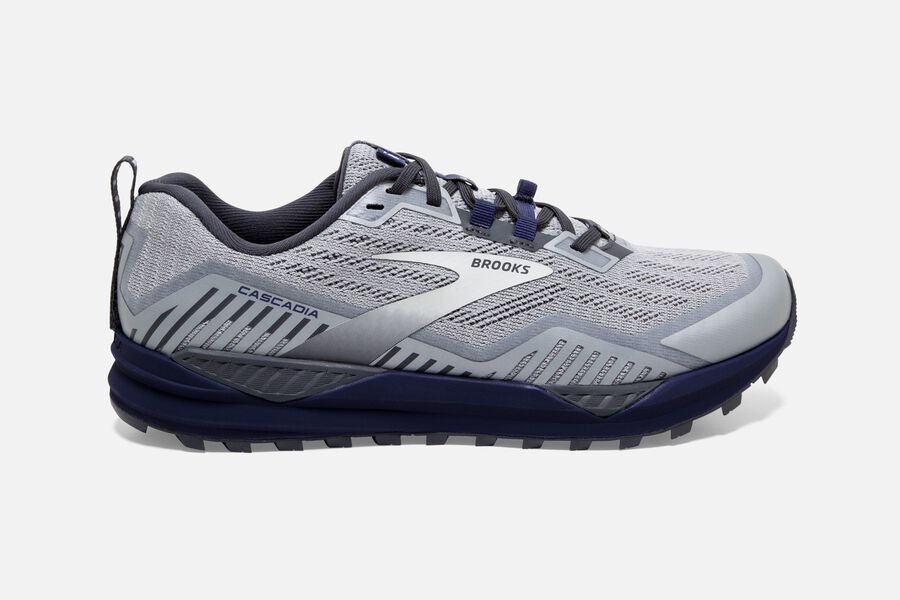 Brooks Running Shoes Mens Silver - Cascadia 15 Trail - 2093-VZCHT